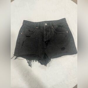 Wild Fable Size 6 Black Super High Rise Cut Off Shorts